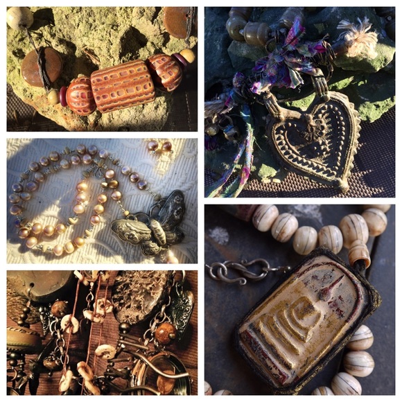 OOAK Gypsy Bohemian Necklace featured in Belle Armore Jewelry